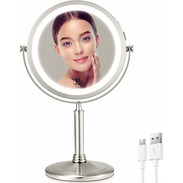 Ivy Bronx Aleita Lighted Magnifying Makeup Mirror Wayfair